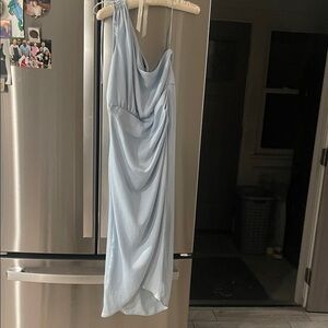 Steve Madden Light Blue Asymmetrical Dress